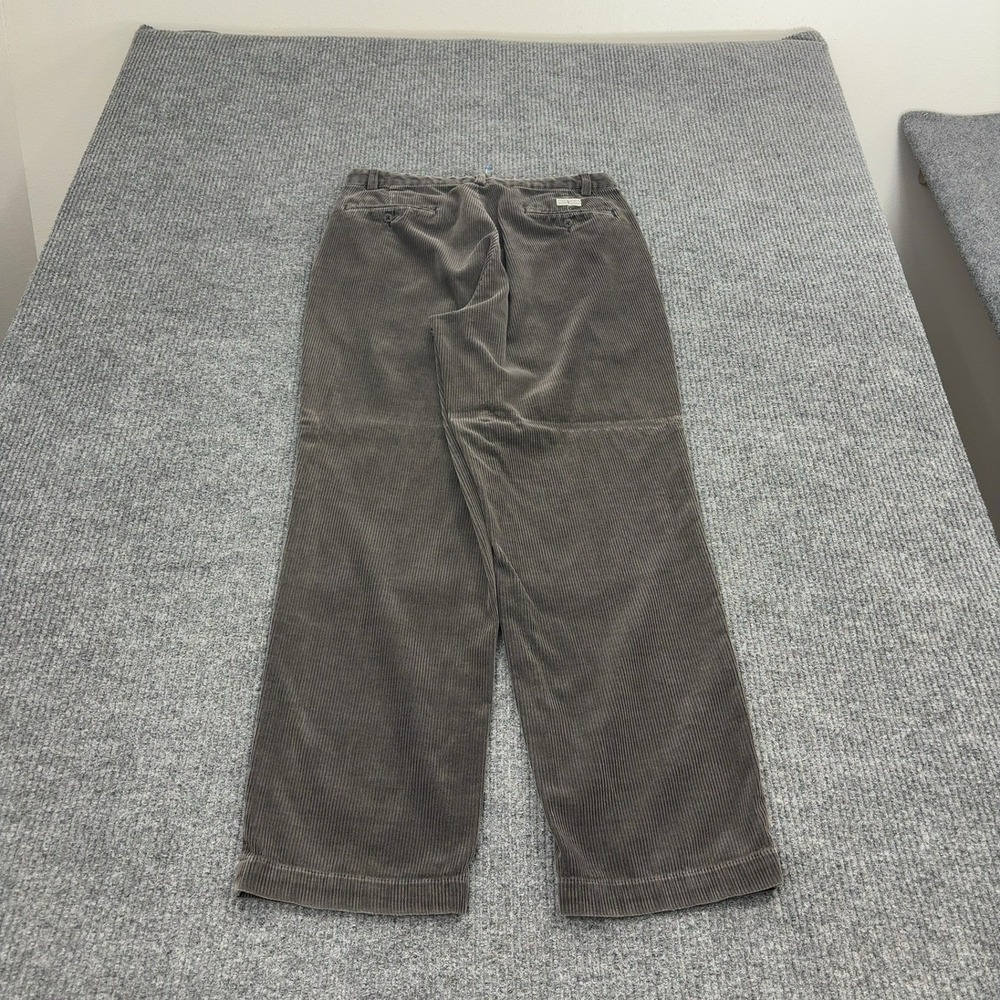 Polo Ralph Lauren Pants Mens 32 Grey Cotton Corduroy Straight Leg Classic Preppy
